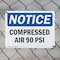 Signmission Compressed Air 90 PSI, 14 in W x Rectangle, Plastic OS-2PACK-NS-P-1014-L-10741 - alternate 7